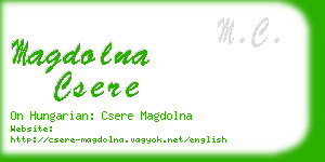 magdolna csere business card